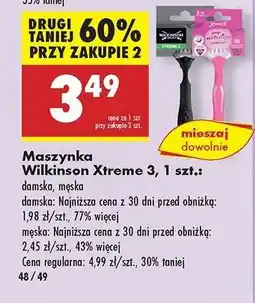 Biedronka Maszynka Wilkinson Xtreme 3, 1 szt oferta