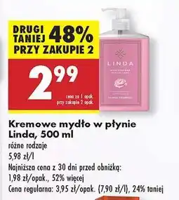 Biedronka Kremowe mydło w płynie Linda, 500 ml oferta