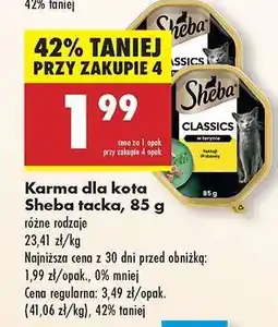 Biedronka Karma dla kota Sheba tacka 85 g oferta