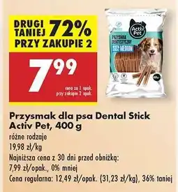Biedronka Przysmak dla psa Dental Stick Activ Pet 400 g oferta