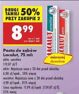 Biedronka Pasta do zębów Lacalut, 75 ml oferta