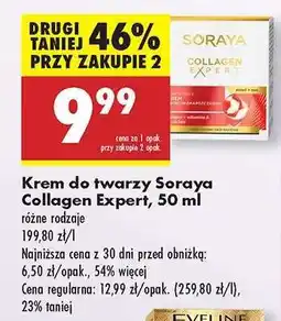 Biedronka Krem do twarzy Soraya Collagen Expert 50 ml oferta