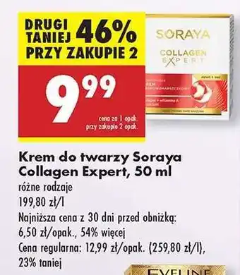 Biedronka Krem do twarzy Soraya Collagen Expert 50 ml oferta