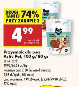 Biedronka Przysmak dla psa Activ Pet, 100 g/80 g oferta