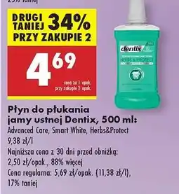 Biedronka Płyn do płukania jamy ustnej Dentix, 500 ml oferta