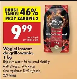 Biedronka Węgiel instant do grillowania, 1 kg oferta