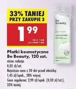 Biedronka Płatki kosmetyczne Be Beauty, 120 szt oferta