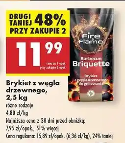 Biedronka Brykiet z węgla drzewnego, 2,5 kg oferta