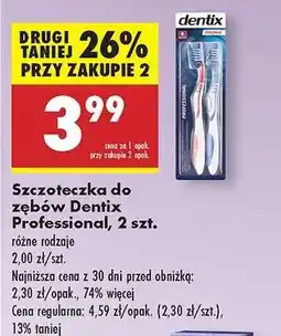 Biedronka Szczoteczka do zębów Dentix Professional, 2 szt oferta