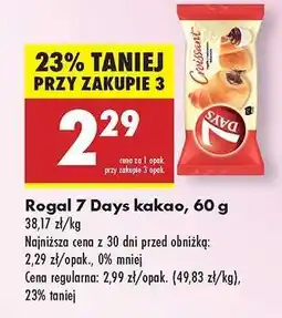 Biedronka Rogal 7 Days kakao 60 g oferta