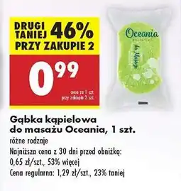 Biedronka Gąbka kąpielowa do masażu Oceania , 1 szt oferta