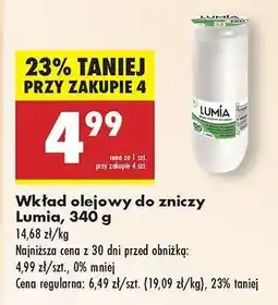 Biedronka Wkład olejowy do zniczy Lumia , 340 g oferta