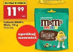 Biedronka Cukierki M&M's Minis, 115 g oferta