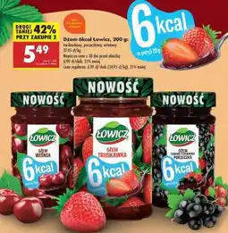Biedronka Dżem 6kcal Łowicz, 200 g oferta