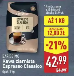 ALDI BARISSIMO Kawa ziarnista Espresso Classico oferta