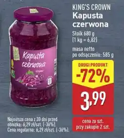 ALDI KING’S CROWN Kapusta czerwona oferta