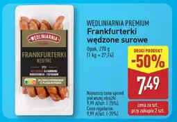 ALDI Frankfurterki wędzone surowe oferta
