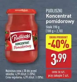 ALDI PUDLISZKI Koncentrat pomidorowy oferta