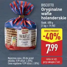 ALDI BISCOTTO Oryginalne wafle holenderskie oferta