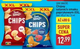 ALDI SUN SNACKS Chipsy solone/o smaku paprykowym XXL oferta