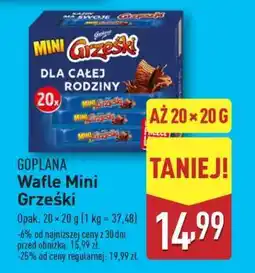 ALDI Goplana Wafle Mini Grześki oferta