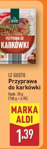 ALDI LE GUSTO Przyprawa do karkówki oferta