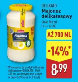 ALDI Delikato Majonez delikatesowy oferta