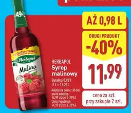 ALDI HERBAPOL Syrop malinowy oferta