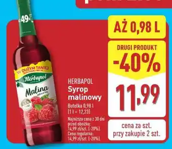 ALDI HERBAPOL Syrop malinowy oferta