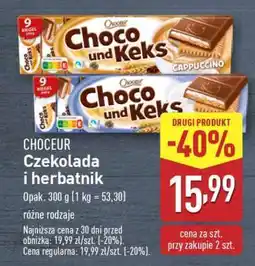 ALDI CHOCEUR Czekolada i herbatnik oferta