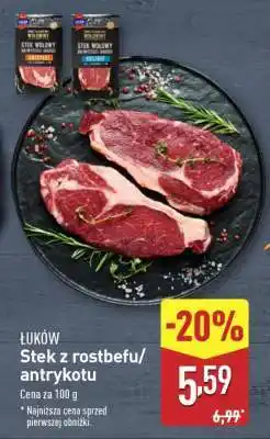 ALDI ŁUKÓW Stek z rostbefu/antrykotu oferta