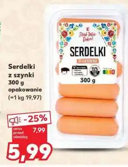 Kaufland Serdelki z szynki 300 g opakowanie oferta