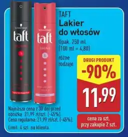 ALDI TAFT Lakier do włosów oferta