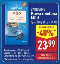ALDI BARISSIMO Kawa mielona Mild oferta