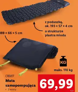Lidl Mata samopompująca Crivit oferta