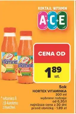 Carrefour Sok marchew-jabłko-brzoskwinia Hortex Vitaminka oferta