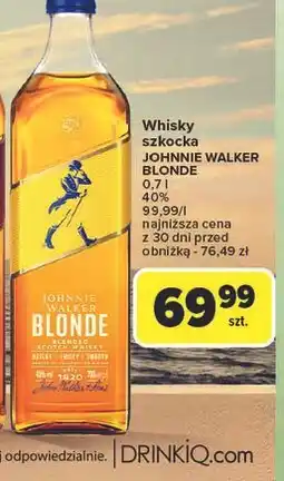 Carrefour Whisky Johnnie Walker Blonde oferta