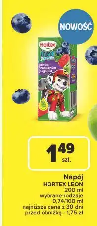 Carrefour Sok jabłka-truskawki-jagoda Hortex Leon oferta