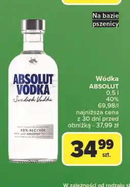 Carrefour Wódka Absolut Vodka oferta