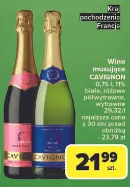 Carrefour Wino wytrawne Cavignon oferta