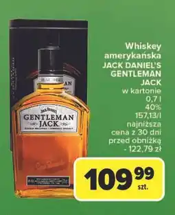 Carrefour Whiskey kartonik Jack Daniel's Gentleman oferta