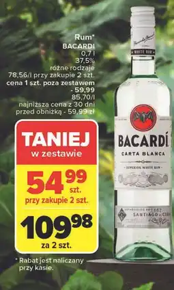 Carrefour Rum Bacardi Carta Blanca oferta