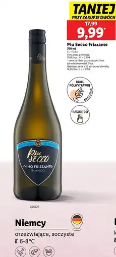 Lidl Wino Piu Secco Frizzante Bianco oferta
