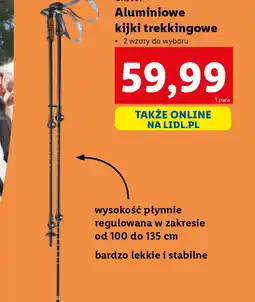 Lidl Aluminiowe kijki trekkingowe Crivit oferta