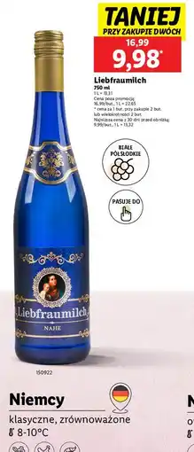 Lidl Wino Liebfraumilch oferta