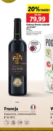 Lidl Wino Roche-Lalande La Croix oferta