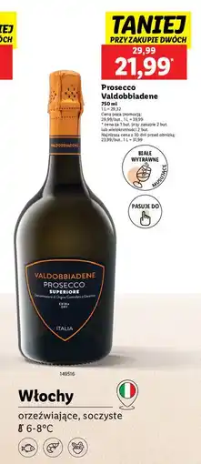 Lidl Wino Valdobbiadene Prosecco Superiore oferta