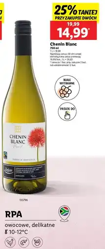 Lidl Wino Chenin Blanc Paarl oferta