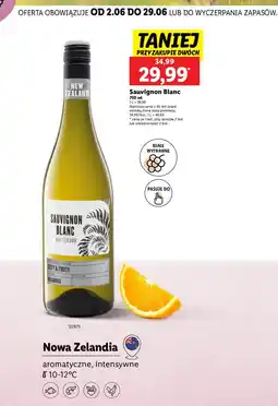 Lidl Wino białe wytrawne Sauvignon Blanc oferta