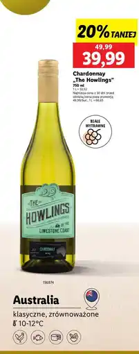Lidl Wino wytrawne chardonnay The Howlings oferta